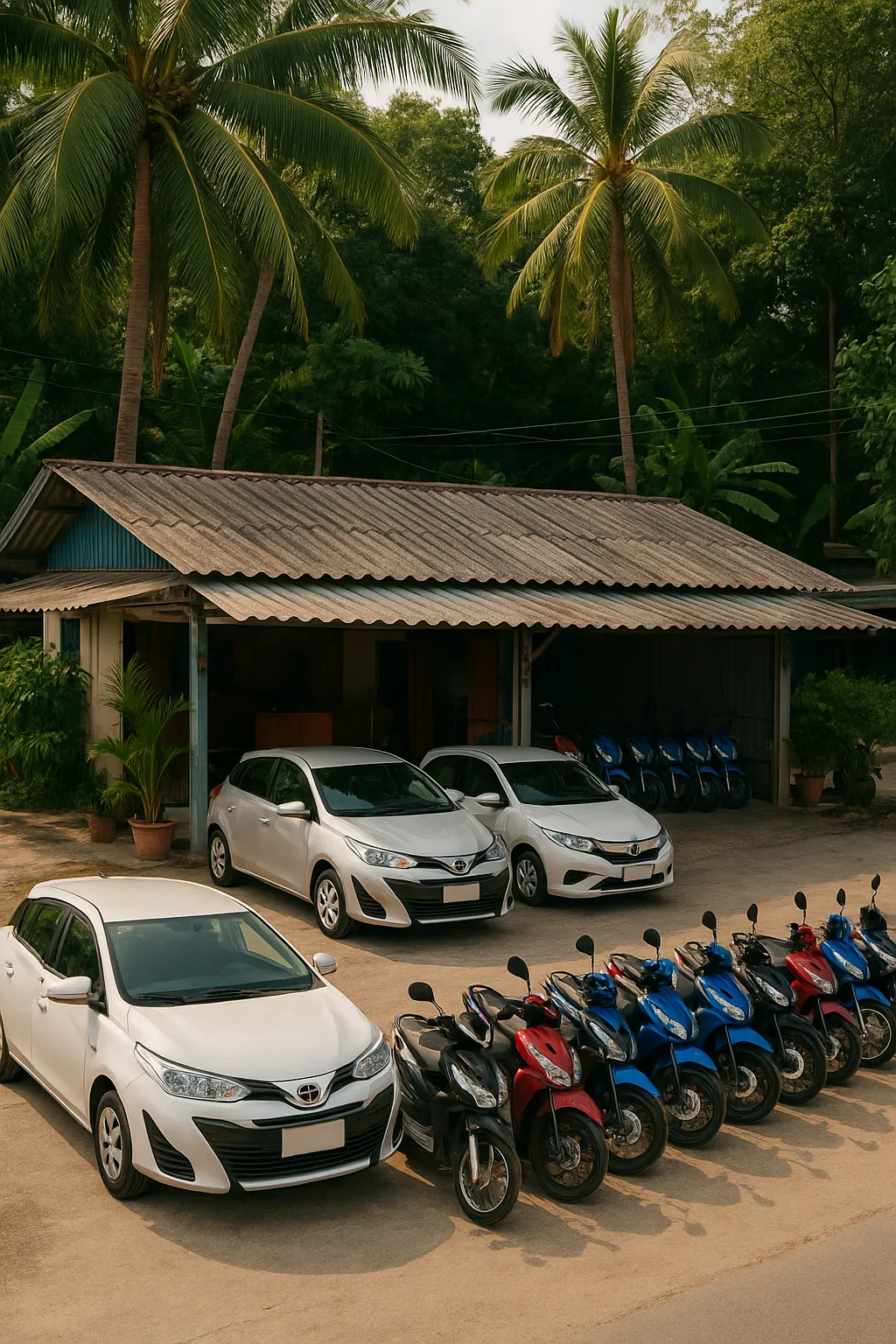 What's better to rent in Phuket Town: a car or a scooter?